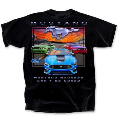 T-Shirt Homme Mustang Madness Noir